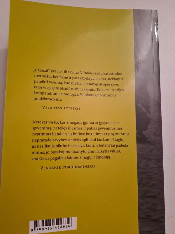 Užrašai. Vilniaus geto kronika 1941-1944 - Grigorijus Šuras, knyga 3