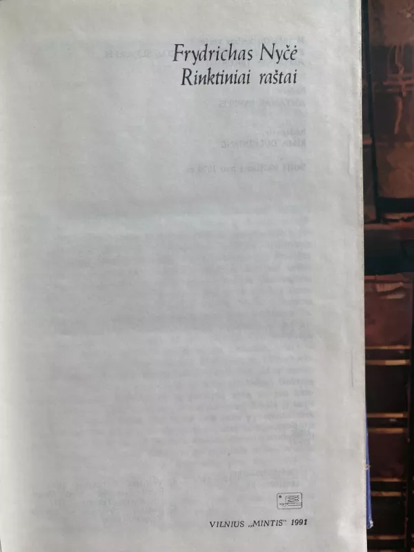 Frydrichas Nyčė. Rinktiniai raštai - Frydrichas Nyčė, knyga 3
