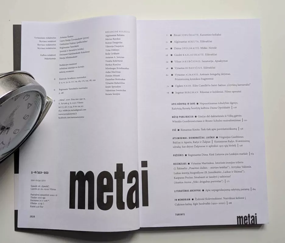 Metai, 2020 m. Nr. 5-6 - Daug autorių, knyga 3