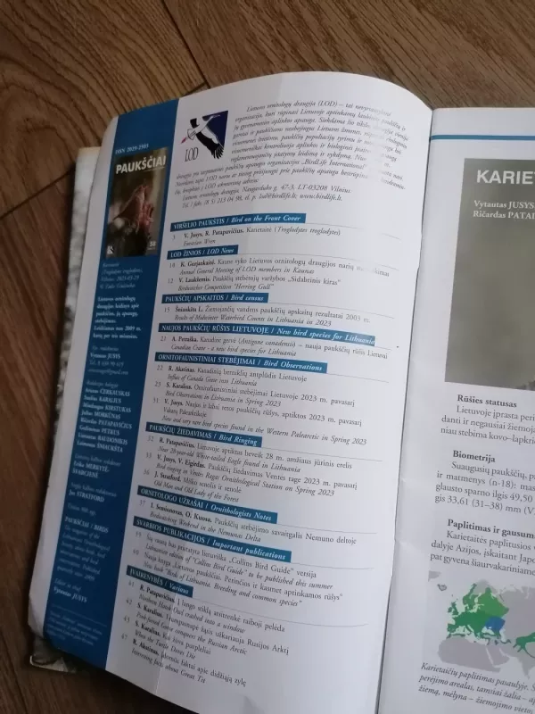 Pauksciai - Autorių kolektyvas, red. L. Kurila, knyga 3