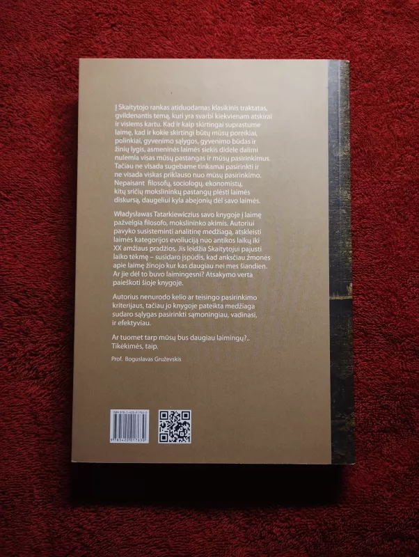 Apie laimę - Wladyslaw Tatarkiewicz, knyga 3