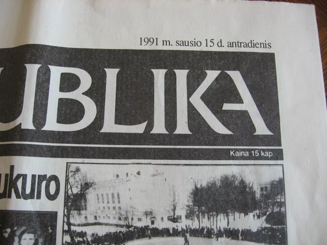 Respublika 1991m. sausio 15 d. - Įvairūs, knyga 3