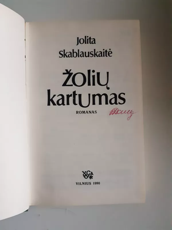 Žolių kartumas - Jolita Skablauskaitė, knyga 4