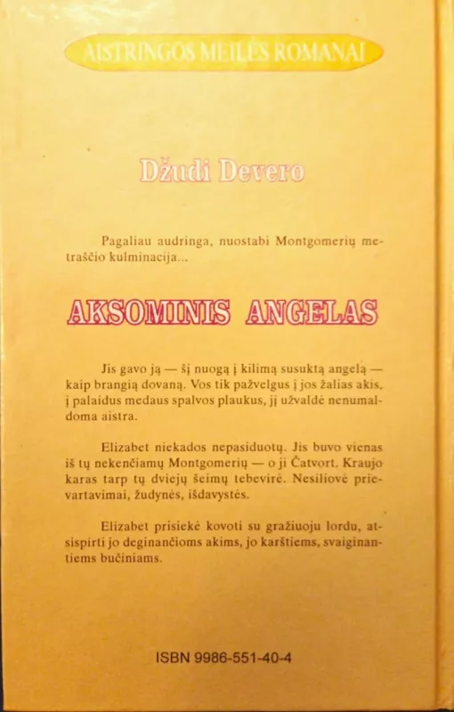 Aksominis angelas - Džudi Devero, knyga 4