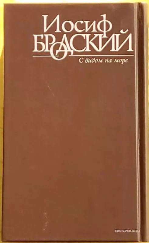 VAIZDAS Į JŪRĄ - Josifas Brodskis, knyga 3