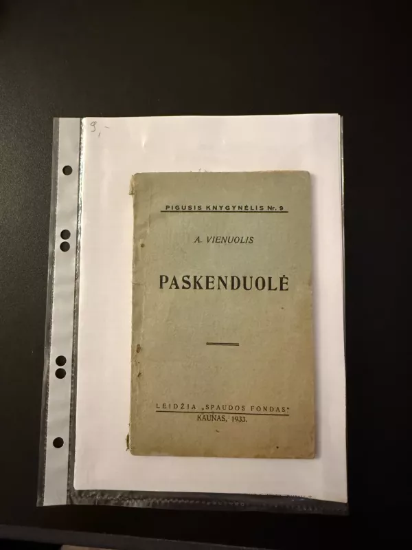 Paskenduolė - A. Vienuolis, knyga 2