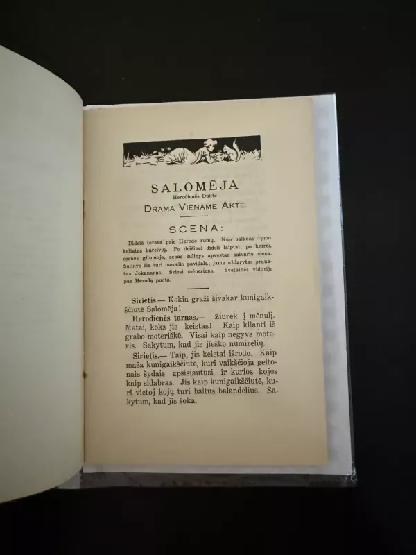 Salomėja Herodienės duktė. Drama - Oscar Wilde, knyga 4