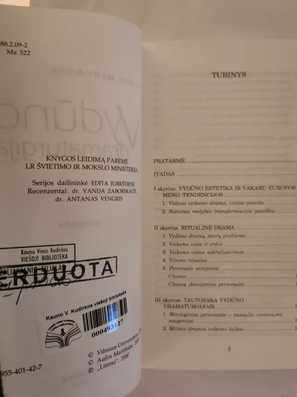 Vydūno dramaturgija - Aušra Martišiūtė, knyga 4