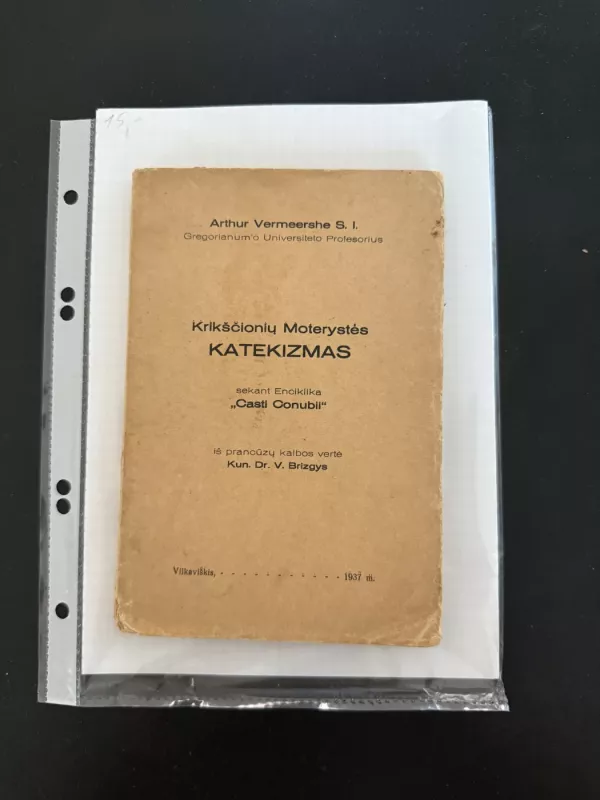 Krikščionių moterystės katekizmas - Arthur Vermeershe, knyga 2