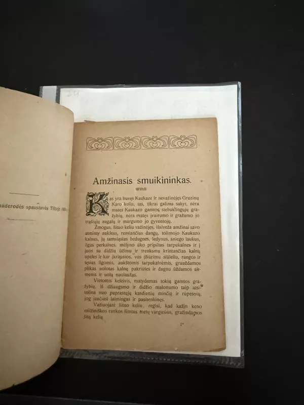 Kaukazo legendos: 1. Amžinasis smuikininkas. 2. Prakeiktieji vienuoliai. - Antanas Vienuolis, knyga 4