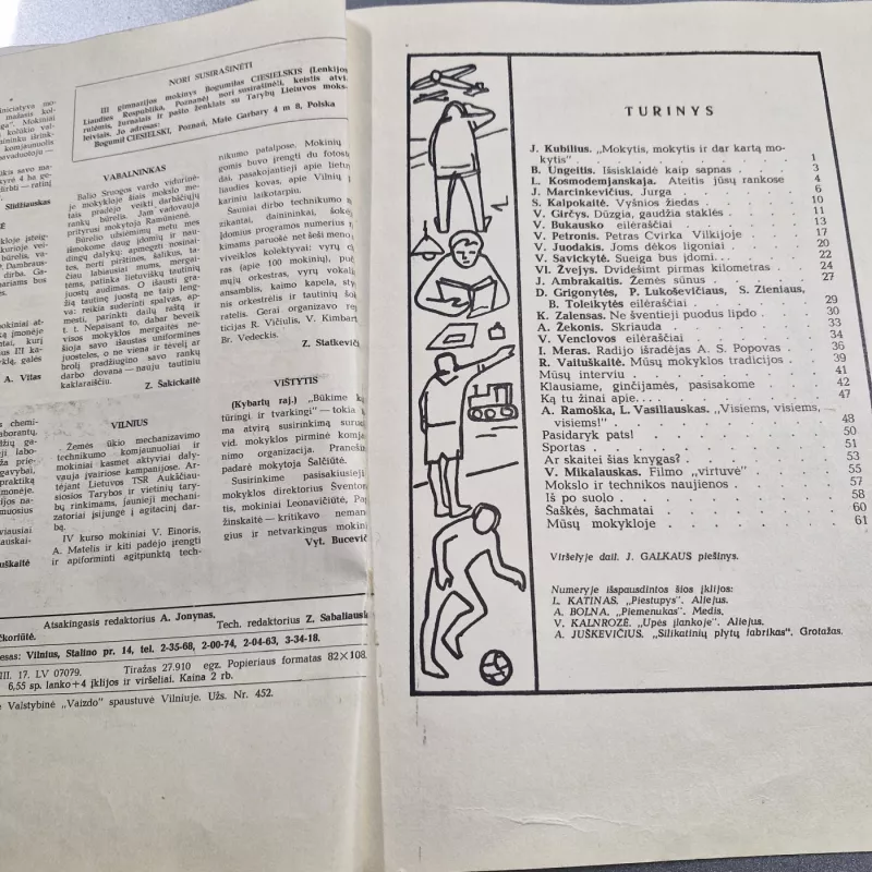 MOKSLEIVIS 1959m. - Autorių kolektyvas (įvairūs), knyga 3