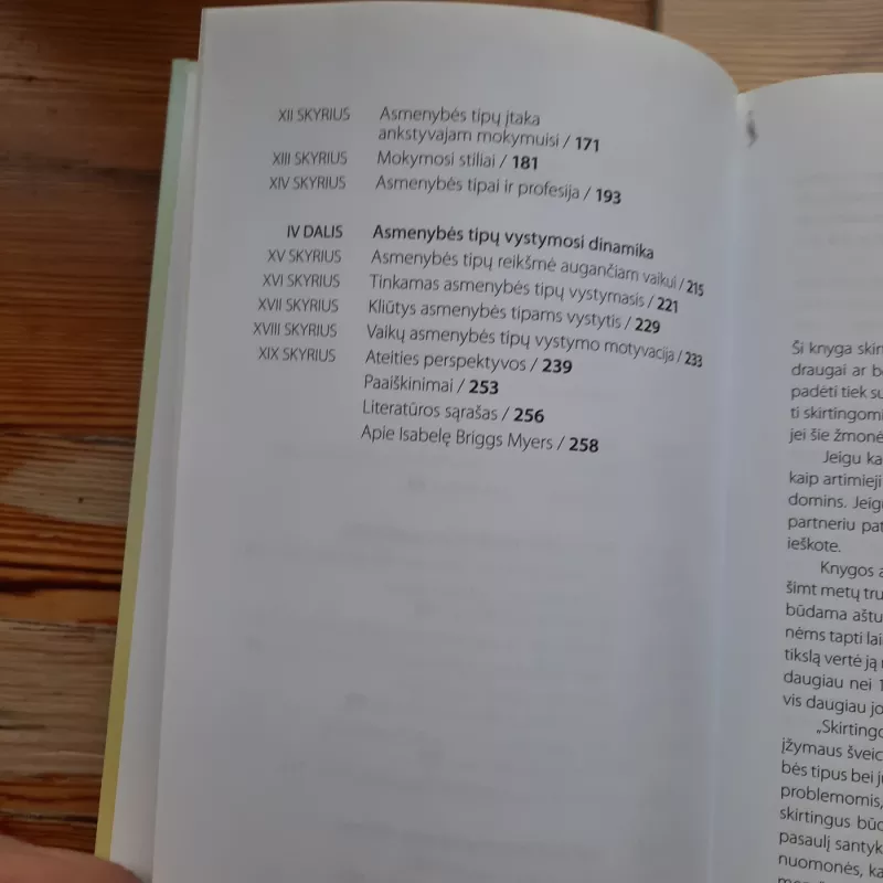 Skirtingos dovanos. Asmenybės tipai - I. Myers, P.  Myers, knyga 2