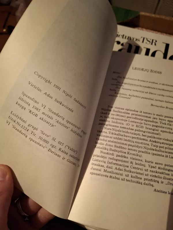 KGB akiratyje - Nijolė Sadūnaitė, knyga 3