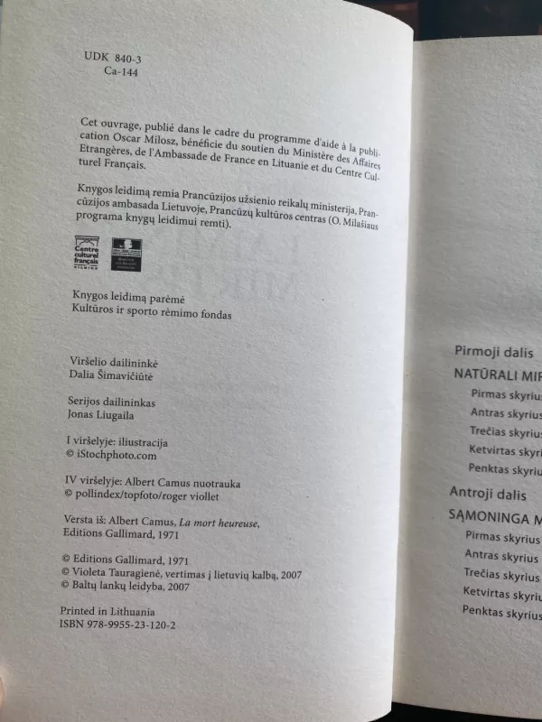 Laiminga mirtis - Albert Camus, knyga 2