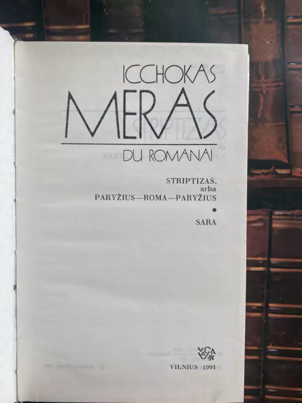 Du romanai - Icchokas Meras, knyga 3