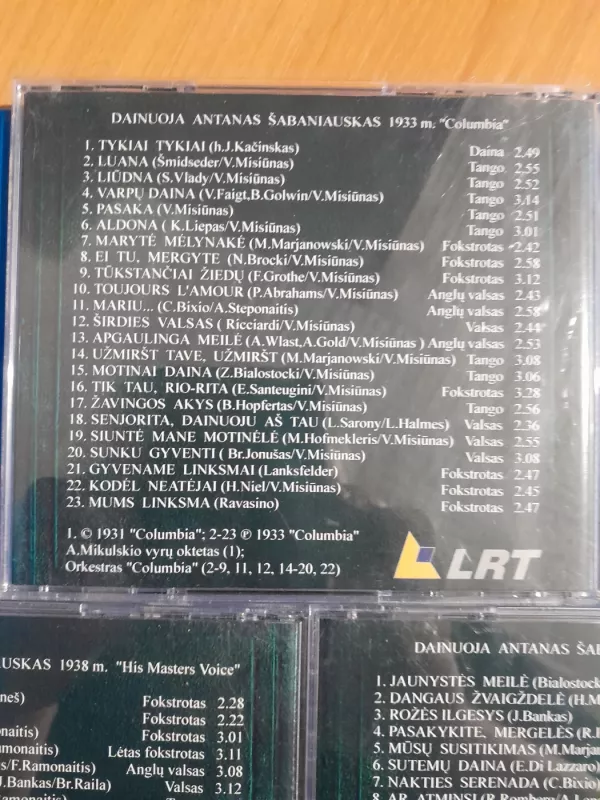 Dainuoja Antanas Sabaniauskas - Antanas Šabaniauskas, plokštelė 3