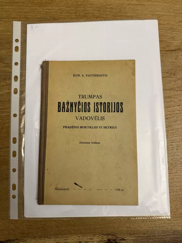 Trumpas Bažnyčios Istorijos vadovėlis - A. Vaitiekaitis, knyga 2