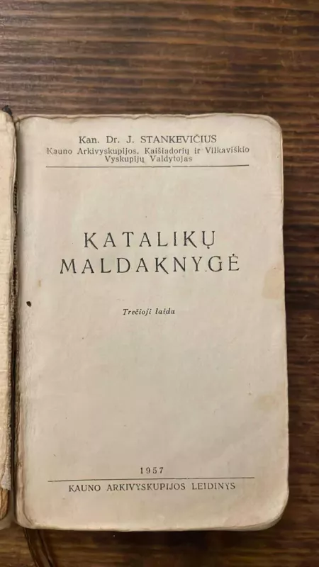 Katalikų maldaknygė - Kun. J. Stankevičius, knyga 2