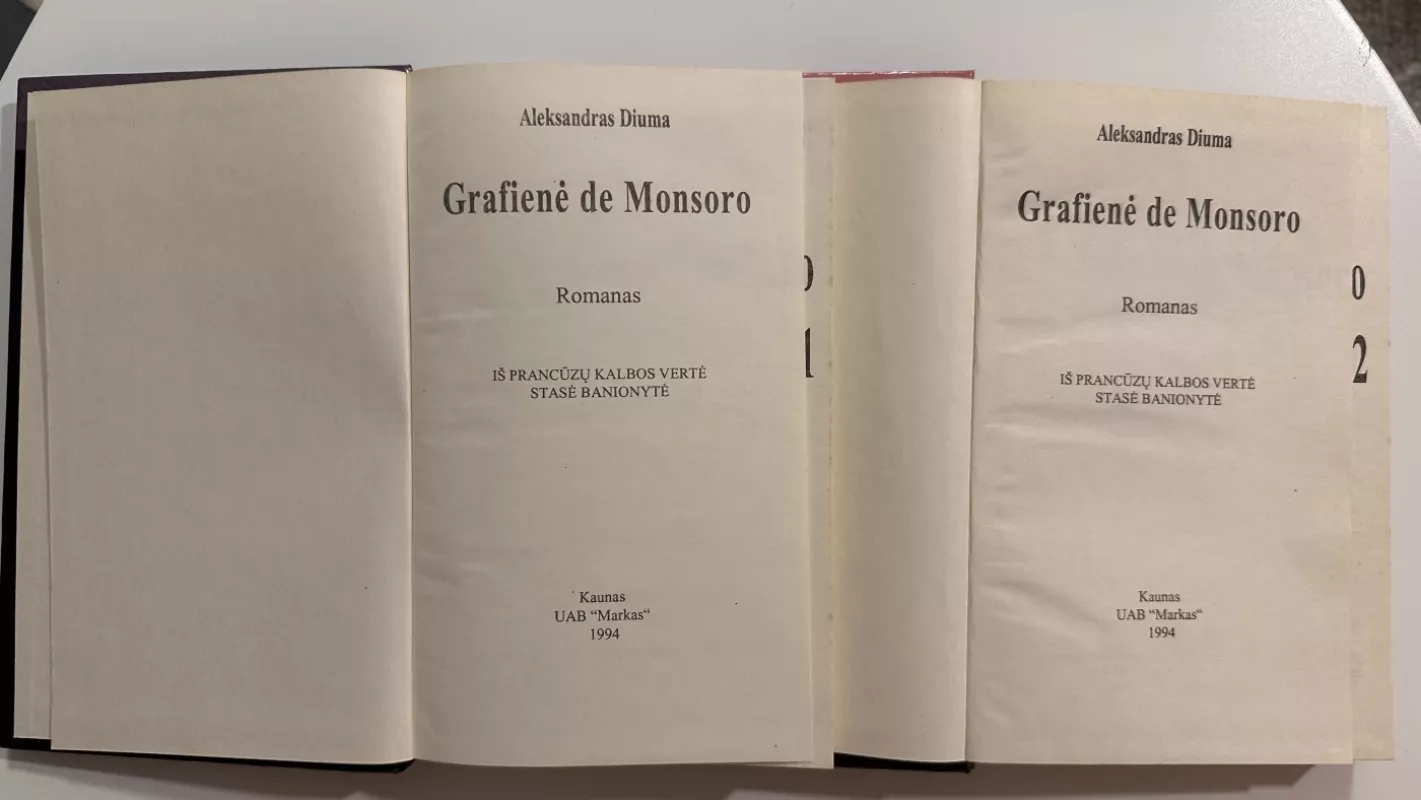 Grafienė de Monsoro (2 tomai) - Aleksandras Diuma, knyga 3