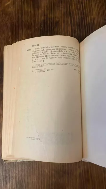 Stiklo karoliukų žaidimas - Hermann Hesse, knyga 6