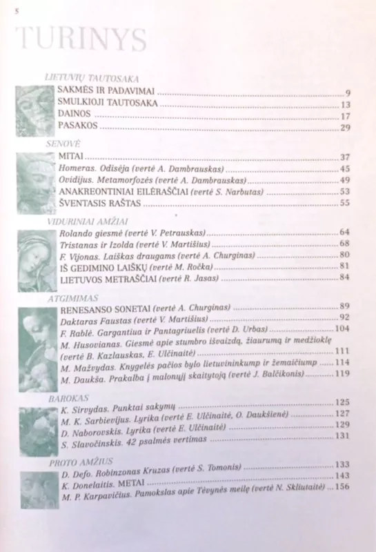 Literatūra IX klasei, I ir II dalys - Nijolė Šervenikaitė, knyga 6