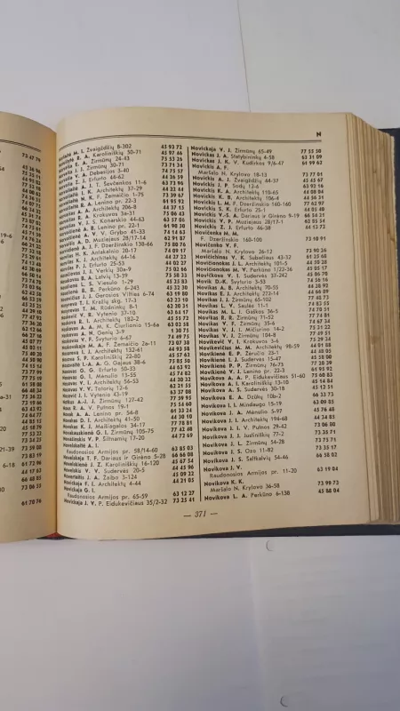Vilniaus miesto telefono tinklo abonentų sąrašas 2. Butų telefonai. Vilnius'80 - Autorių Kolektyvas, knyga 4