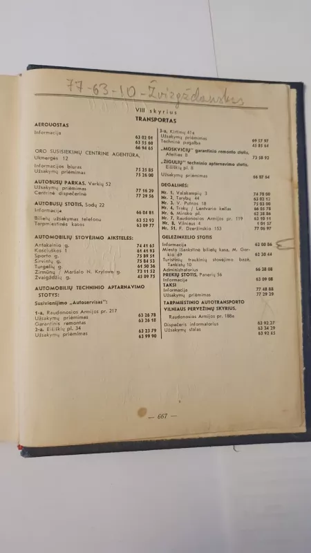 Vilniaus miesto telefono tinklo abonentų sąrašas 2. Butų telefonai. Vilnius'80 - Autorių Kolektyvas, knyga 3