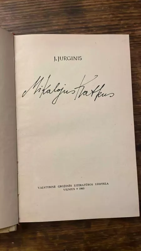 Mikalojus Katkus - J. Jurginis, knyga 4