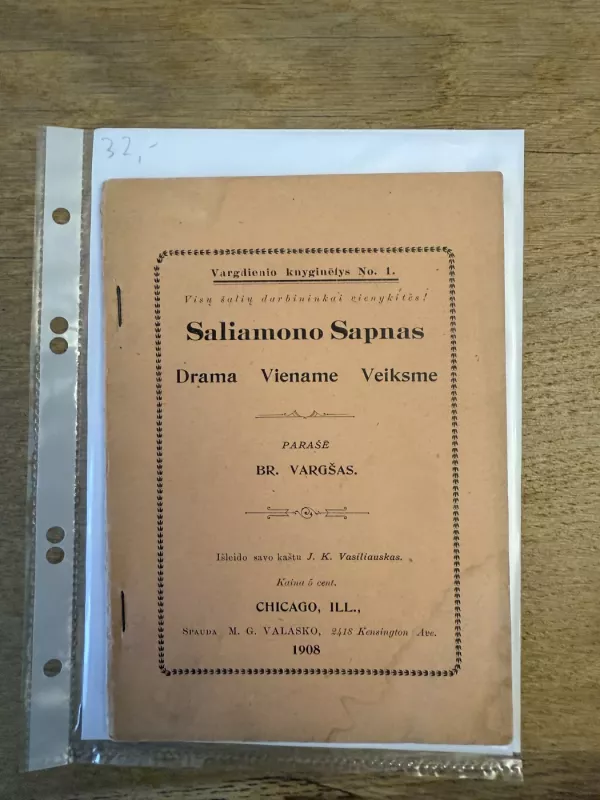 Saliamono sapnas - Bronius Laucevičius-Vargšas, knyga 2