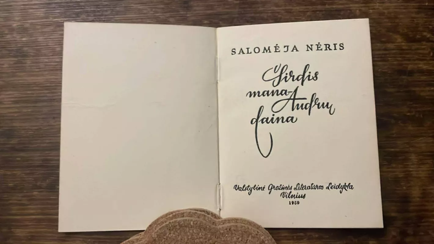 Širdis man Audrų pilna (Miniatiūrinė knyga) - Salomėja Nėris, knyga 3