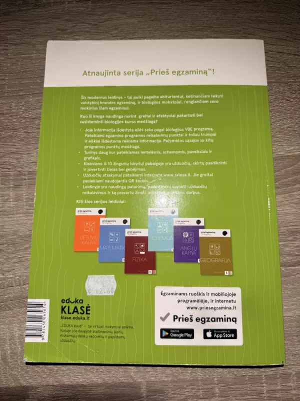 Biologija: 10 žingsnių prieš egzaminą - Inga Viltrakienė, Margarita Purlienė, knyga 3