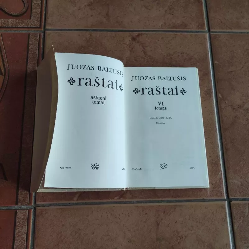 Raštai VI tomas (Sakmė apie Juzą) - Juozas Baltušis, knyga 6