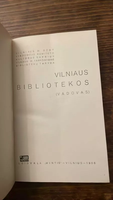 Vilniaus bibliotekos - A. Ivaškevičius, knyga 3