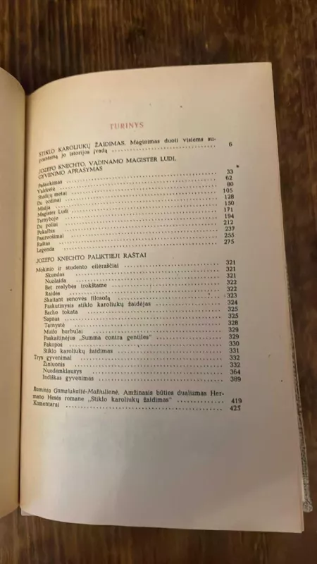 Stiklo karoliukų žaidimas - Hermann Hesse, knyga 4