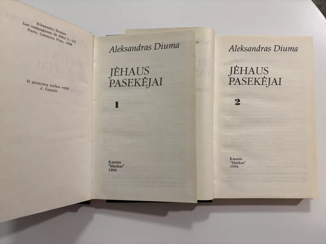 Jėhaus pasekėjai (2 dalys) - Aleksandras Diuma, knyga 3
