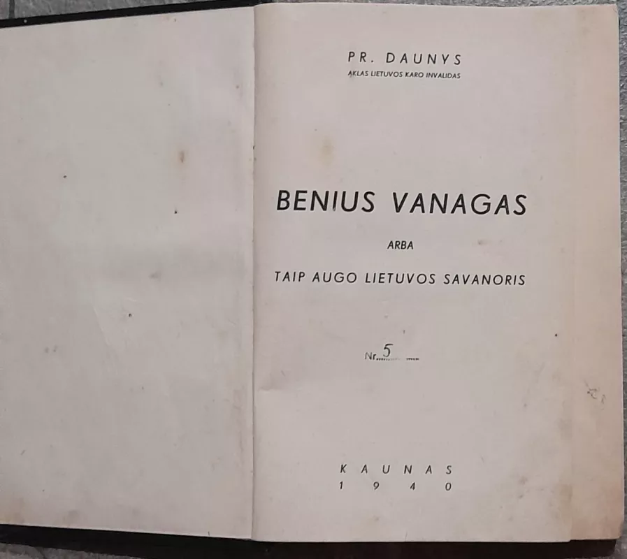 Benius Vanagas - Pranas Daunys, knyga 2