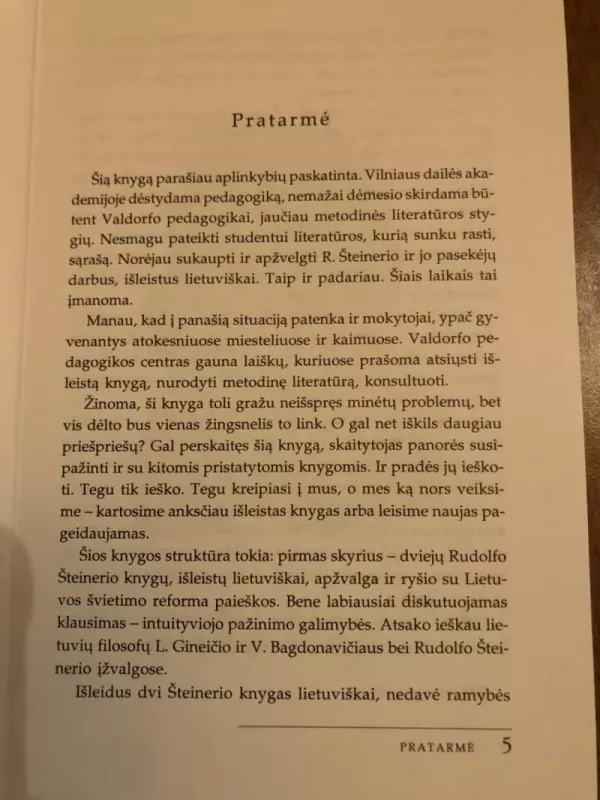 Šteinerio pedagogika ir jos pasekėjai - Danutė Ona Žilienė , knyga 5