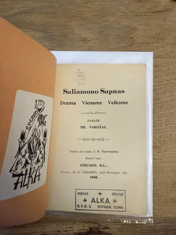 Saliamono sapnas - Bronius Laucevičius-Vargšas, knyga 3