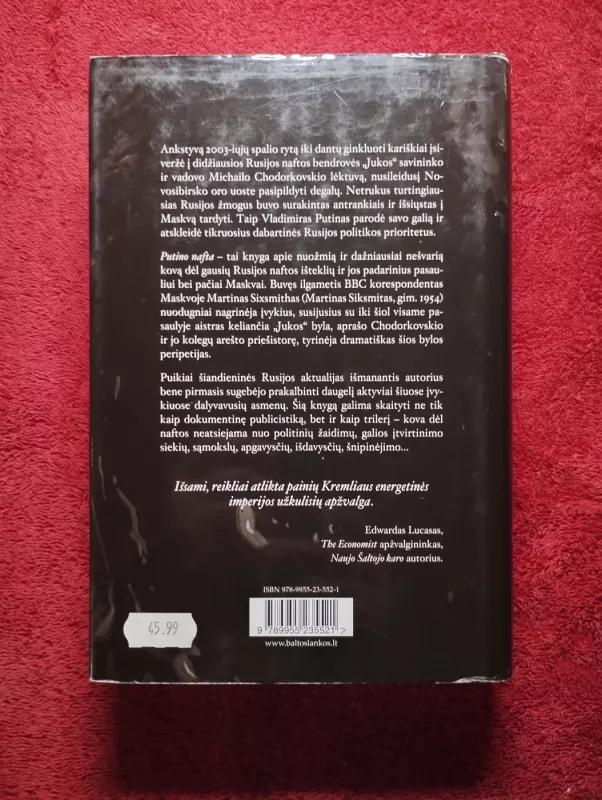 Putino nafta - Martin Sixsmith, knyga 3