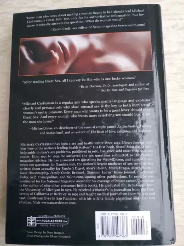 Great Sex: A Mań s Guodė to the Secret Principles of Total-Body Sex - Michael Castleman, knyga 4