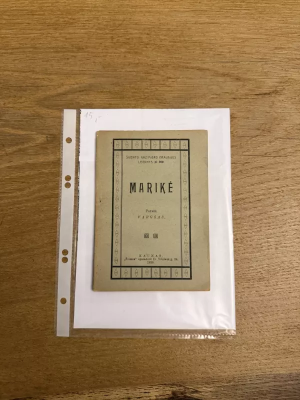 Marikė - Bronius Laucevičius-Vargšas, knyga 2