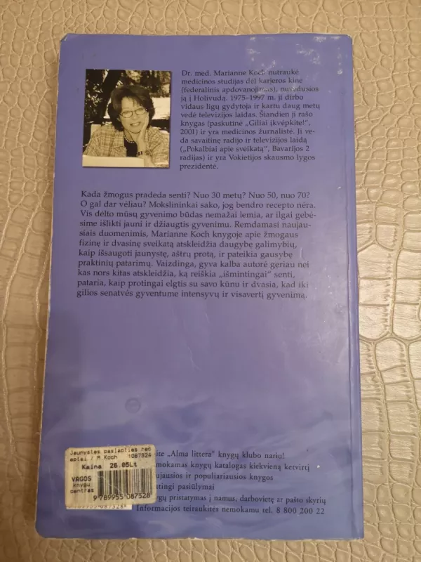 Jaunystės paslapties receptai - Marianne Koch, knyga 3