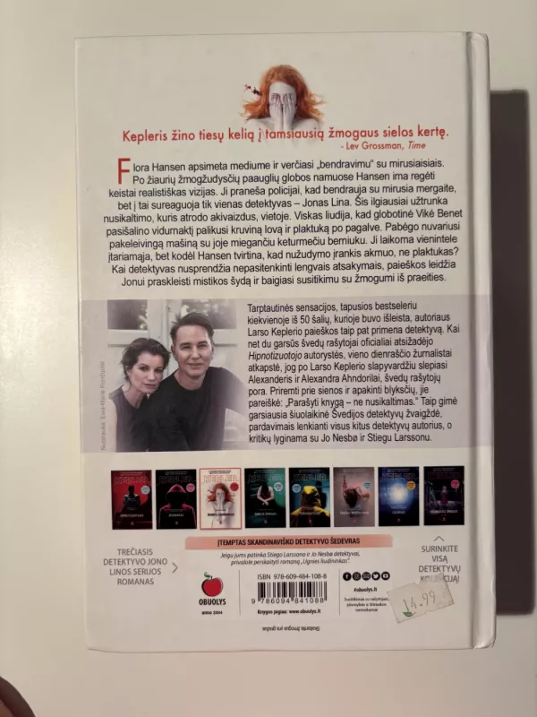 Ugnies liudininkas - Kepler Lars, knyga 3