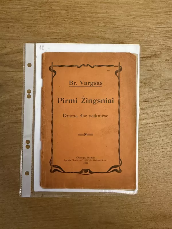 Pirmi žingsniai. Drama - Bronius Laucevičius-Vargšas, knyga 2