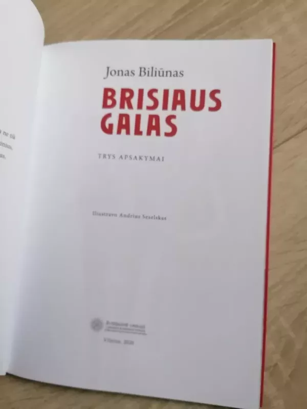 Brisiaus galas - Jonas Biliūnas, knyga 3