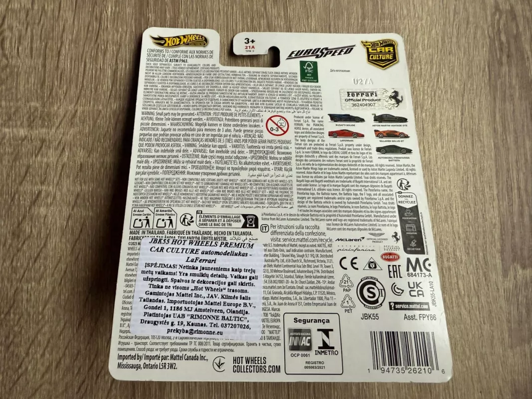 Ferrari Laferrari Hot Wheels Premium - , namai ir interjeras 6