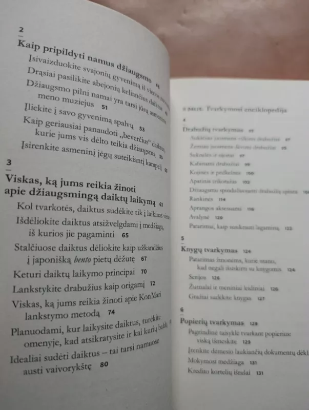 Džiaugsmu spindintys namai: iliustruotos meistriškumo pamokos, kaip įvesti tvarką namuose - Marie Kondo, knyga 6