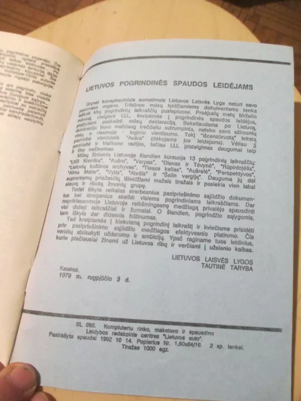 Vytis Nr.3 (1979 rugpjūtis-rugsėjis). Okupuota Lietuva - Autorių Kolektyvas, knyga 5