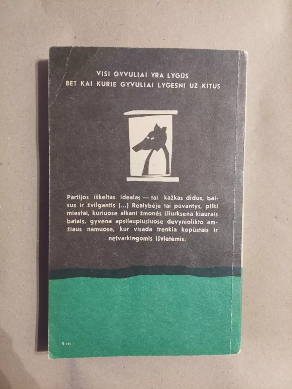 Gyvulių ūkis. 1984-ieji - Orvelas Džordžas, knyga 3