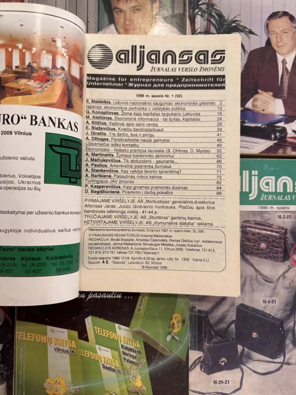 Aljansas: Žurnalas verslo žmonėms. 1996 m. sausis-gruodis - Autorių kelektyvas, knyga 3